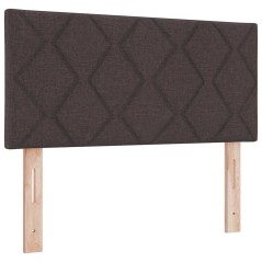 Testiera LED vidaXL Design a Blocchi di Diamante Marrone Scuro 90 cm Tessuto