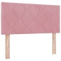 vidaXL Testata LED vitaXL design diamante blocchi rosa 90 cm vidaXL Testata LED vitaXL design diamante blocchi rosa 90 cm