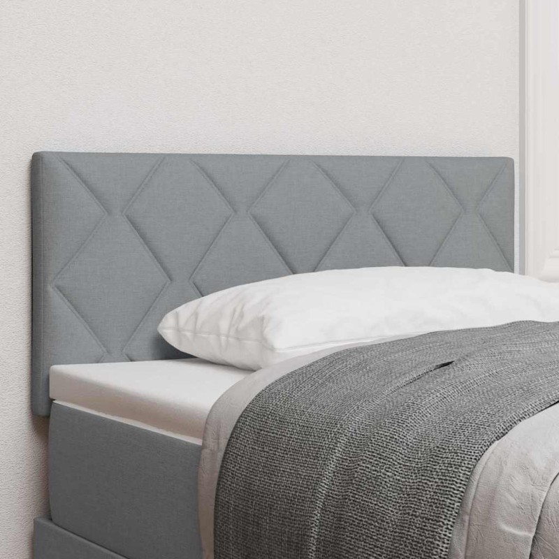 Testata LED vidaXL Design a Rombi Grigio Chiaro 100 cm Tessuto