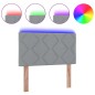Testata LED vidaXL Design a Rombi Grigio Chiaro 100 cm Tessuto