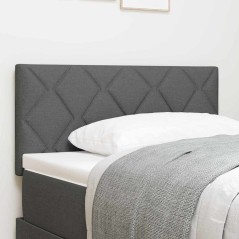 Testiera LED vidaXL Design a Blocchi a Diamante Grigio Scuro 100 cm Tessuto