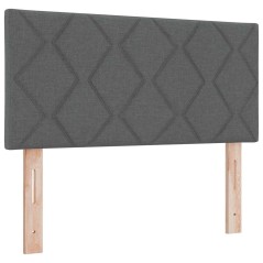 Testiera LED vidaXL Design a Blocchi a Diamante Grigio Scuro 100 cm Tessuto