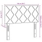 Testata LED vidaXL Design a rombi Nero 100 cm Tessuto Testata LED vidaXL Design a rombi Nero 100 cm Tessuto