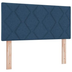 Testata LED Blu con Design a Blocchi di Diamante, 100 cm in Tessuto