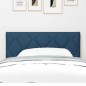 Testata LED Blu con Design a Blocchi di Diamante, 100 cm in Tessuto