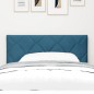 vidaXL Testata LED Blu Scuro di Design a Blocchi a Forma di Diamante da 100 cm in Velluto vidaXL Testata LED Blu Scuro di Design a Blocchi a Forma di Diamante da 100 cm in Velluto