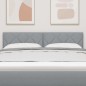 Testata LED vidaXL Design a Blocchi Diamantati Grigio Chiaro 144 cm Tessuto