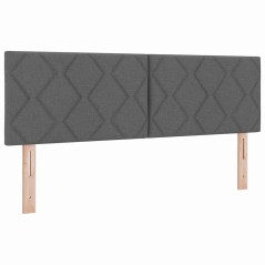 Testata LED vidaXL Design a Rombi Grigio Scuro 144 cm Tessuto