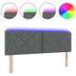 Testata LED vidaXL Design a Rombi Grigio Scuro 144 cm Tessuto Testata LED vidaXL Design a Rombi Grigio Scuro 144 cm Tessuto