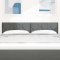 Testata LED vidaXL Design a Rombi Grigio Scuro 144 cm Tessuto Testata LED vidaXL Design a Rombi Grigio Scuro 144 cm Tessuto