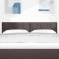 Testata LED vidaXL Design Rombi Marrone Scuro 144 cm Tessuto Testata LED vidaXL Design Rombi Marrone Scuro 144 cm Tessuto
