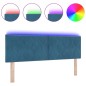 vidaXL Testiera LED Design Blocchi Diamante Blu Scuro 144 cm in velluto vidaXL Testiera LED Design Blocchi Diamante Blu Scuro 144 cm in velluto