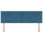 vidaXL Testiera LED Design Blocchi Diamante Blu Scuro 144 cm in velluto vidaXL Testiera LED Design Blocchi Diamante Blu Scuro 144 cm in velluto