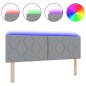 Testata LED vidaXL Design a Blocchi di Diamante Grigio Chiaro 160 cm Tessuto Testata LED vidaXL Design a Blocchi di Diamante Grigio Chiaro 160 cm Tessuto