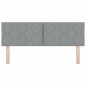 Testata LED vidaXL Design a Blocchi di Diamante Grigio Chiaro 160 cm Tessuto Testata LED vidaXL Design a Blocchi di Diamante Grigio Chiaro 160 cm Tessuto
