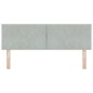 vidaXL Testiera LED Design Blocchi di Diamante Grigio Chiaro 160 cm in velluto vidaXL Testiera LED Design Blocchi di Diamante Grigio Chiaro 160 cm in velluto