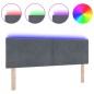 vidaXL Testata LED Design Blocchi Diamante Grigio Scuro 160 cm in Velluto