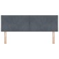 vidaXL Testata LED Design Blocchi Diamante Grigio Scuro 160 cm in Velluto