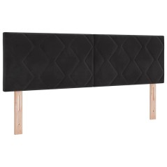 vidaXL Testata LED Design Blocchi Diamante Nero 160 cm