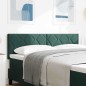 vidaXL Testiera LED Design Diamond Blocks Verde Scuro 160 cm in velluto vidaXL Testiera LED Design Diamond Blocks Verde Scuro 160 cm in velluto
