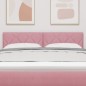 vidaXL Testiera LED design blocchi di diamante rosa 160 cm vidaXL Testiera LED design blocchi di diamante rosa 160 cm