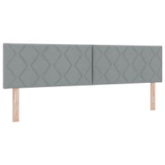 Testata LED vidaXL Design a Blocchi di Diamante Grigio Chiaro 180 cm Tessuto
