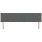 Testata LED Design a Blocchi di Diamante Grigia Scura 180 cm Tessuto