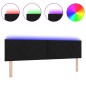 Testiera LED vidaXL Design a Diamanti Nera 180 cm Tessuto