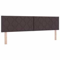 Testata LED vidaXL Design Blocchi Diamante Marrone Scuro 180 cm Tessuto