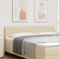 Testata a LED vidaXL Design Blocchi Diamante Crema 180 cm Tessuto