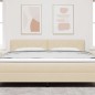 Testata a LED vidaXL Design Blocchi Diamante Crema 180 cm Tessuto