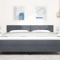 vidaXL Testata LED Stile Diamante Grigio Scuro 180 cm in Velluto vidaXL Testata LED Stile Diamante Grigio Scuro 180 cm in Velluto