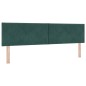 vidaXL Testiera LED Design a Blocchi Diamante Verde Scuro 180 cm in Velour vidaXL Testiera LED Design a Blocchi Diamante Verde Scuro 180 cm in Velour