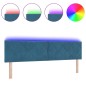 vidaXL Testata LED design blocchi diamante blu scuro 180 cm in velluto vidaXL Testata LED design blocchi diamante blu scuro 180 cm in velluto
