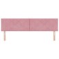 vidaXL Testiera LED Design Diamond Blocks Rosa 180 cm in velluto