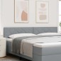 Testata LED vidaXL con design a blocchi di diamante grigio chiaro, 200 cm in tessuto Testata LED vidaXL con design a blocchi di diamante grigio chiaro, 200 cm in tessuto