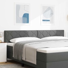 Testiera LED vidaXL Design a Blocchi di Diamante Grigio Scuro 200 cm Tessuto