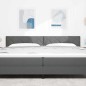 Testiera LED vidaXL Design a Blocchi di Diamante Grigio Scuro 200 cm Tessuto
