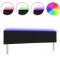 Testiera LED vidaXL Design a blocchi di diamante nera 200 cm tessuto
