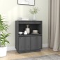 Credenza Grigia 60x34x75 cm in Legno Massello di Pino Credenza Grigia 60x34x75 cm in Legno Massello di Pino