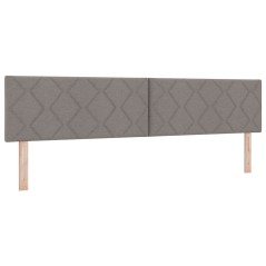 Testiera LED vidaXL Design a blocchi di diamante Tortora 200 cm Tessuto