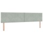vidaXL Testiera LED Design Diamante Grigio Chiaro 200 cm vidaXL Testiera LED Design Diamante Grigio Chiaro 200 cm