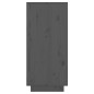 Credenza Grigia 60x34x75 cm in Legno Massello di Pino Credenza Grigia 60x34x75 cm in Legno Massello di Pino