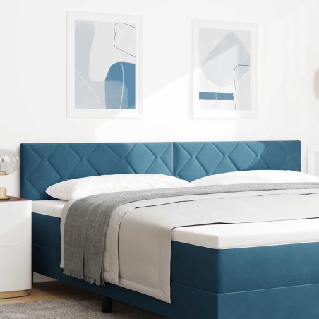 vidaXL Testata LED blocchi di diamante blu scuro da 200 cm