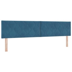 vidaXL Testata LED blocchi di diamante blu scuro da 200 cm