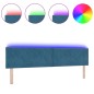 vidaXL Testata LED blocchi di diamante blu scuro da 200 cm