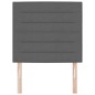 vidaXL Testata LED Design Linea Grigio Scuro 90 cm Tessuto