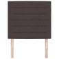 vidaXL Testata LED Design Linee Marrone Scuro 90 cm Tessuto