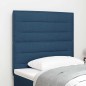 vidaXL Testiera a LED Design Linee Blu 90 cm Tessuto