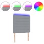 vidaXL Testata LED Design Linee Grigio Chiaro 100 cm Tessuto vidaXL Testata LED Design Linee Grigio Chiaro 100 cm Tessuto
